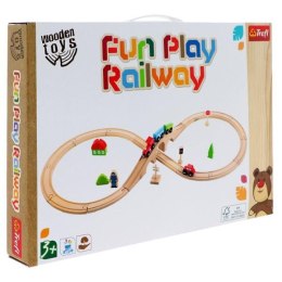 Fun Play Railway Pociąg drewniany 61686 Trefl