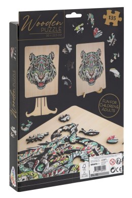 Drewnianie puzzle- tygrys, 130 elementów