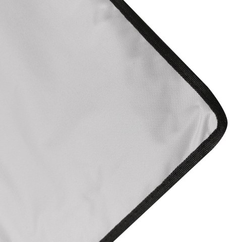 Mata plażowa składana z oparciem leżak składany 2w1 szary torba