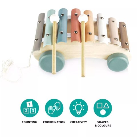 Cymbałki drewniane do ciagnięcia