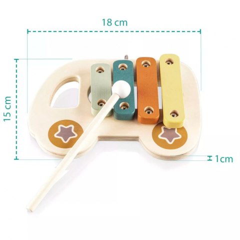 Cymbałki drewniane samochód