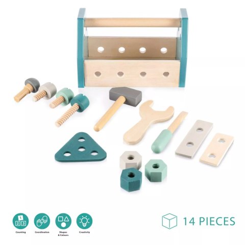 Skrzynia z narzędziami drewniana Blue