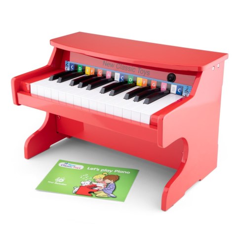 New Classic Toys E-Pianino czerwone - 25 klawiszy