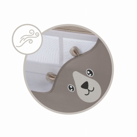 BLISSY Kidwell łóżeczko turystyczne kojec z akcesoriami Beige