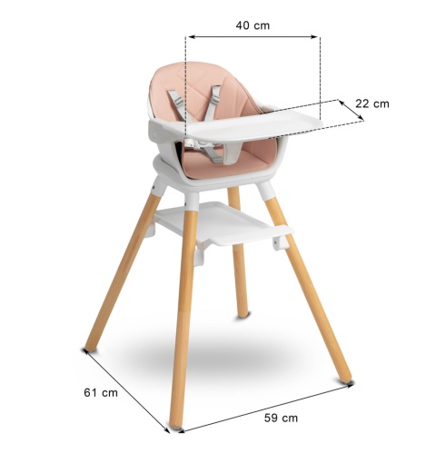 BRAVO krzesełko do karmienia Caretero - Beige