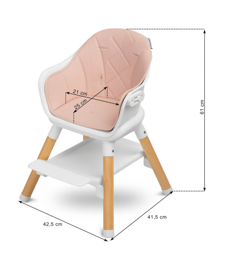 BRAVO krzesełko do karmienia Caretero - Mint
