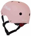 Kask rowerowy dla dzieci HEART BIKE - Love 2 RIDE, rozm. S, 50-54 cm z lampką LED i klipsem magnetycznym Powder pink