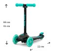 MILLY MALLY Hulajnoga SCOOTER Zapp Black Mint