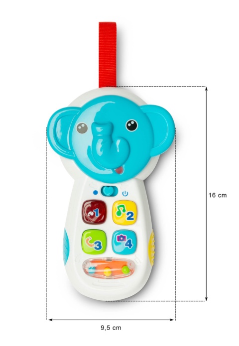 Edukacyjna interaktywna Telefon SŁOŃ Toyz