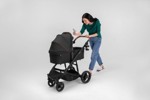 MARI TOUR Lionelo wózek wielofunkcyjny 3w1 z fotelikiem 0-13 kg terenowe koła offroad - Grey Stone