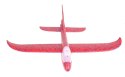 Szybowiec samolot styropianowy 2LED 48x47cm czerwo