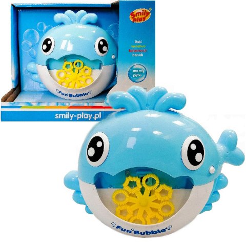 SMILY PLAY SP83776 Bańkowy ocean - maszyna do robienia baniek niebieski wieloryb