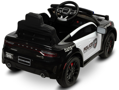 Dodge Charger Police Toyz akumulatorowiec pojazd na akumulator - Black