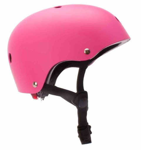 Kask rowerowy dla dzieci HEART BIKE - Love 2 RIDE, rozm.S , 50-54 cm z lampką LED i klipsem magnetycznym Candy Pink