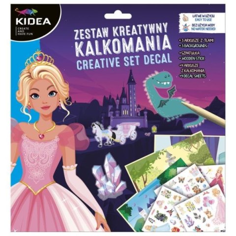 Zestaw kreatywny - kalkomania B Kidea Księżniczki