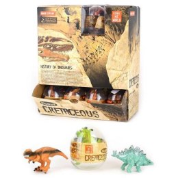 Figurki dinozaurów w jajku 8cm - display 32 szt