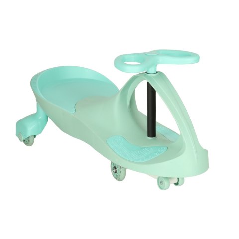 Jeździk grawitacyjny LED Swing Fix S3 świecące koła miętowy