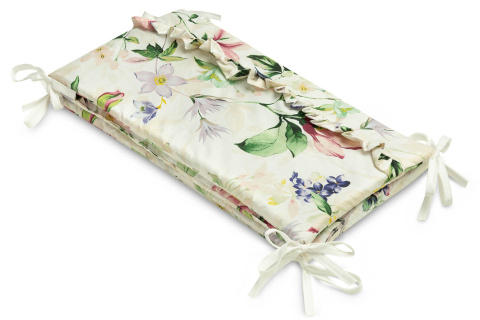 Ochraniacz do łóżeczka z falbanką Sensillo - MAGNOLIA