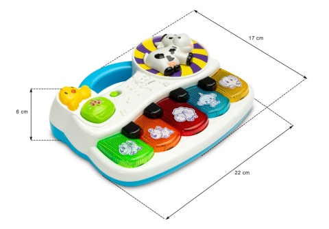 Pianinko Farma zabawka edukacyjna TOYZ