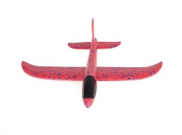 Szybowiec samolot styropianowy 34x33cm czerwony