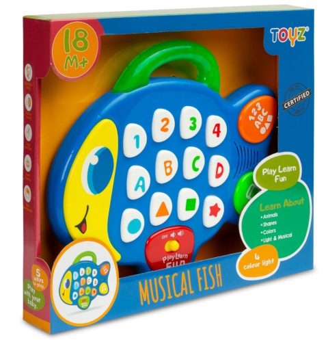 Zabawka edukacyjna Muzyczna Rybka TOYZ