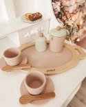 Drewniany zestaw do herbaty Tea set pink