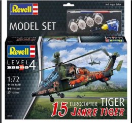 Helikopter do sklejania 1:72 63839 Eurocopter Tiger "15 Jahre Tiger" Revell + 3 farbki, pędzelek, klej