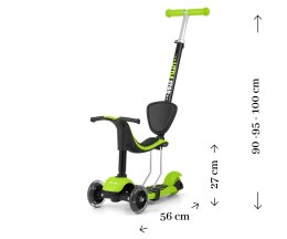 MILLY MALLY Hulajnoga SCOOTER Little Stars Green