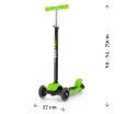 MILLY MALLY Hulajnoga SCOOTER Little Stars Green