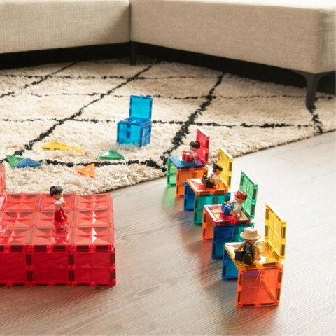 Klocki magnetyczne konstrukcyjne dla dzieci - Duże Ludziki 4 sztuki