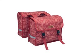 Forest Fiori Double torba rowerowa red