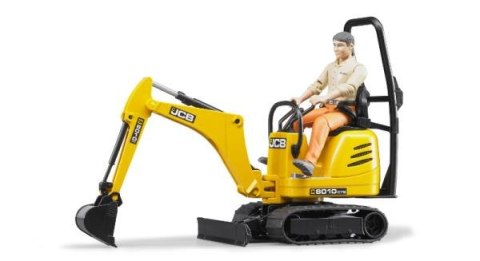 Mikrokoparka JCB 8010CTS z figurką. BRUDER