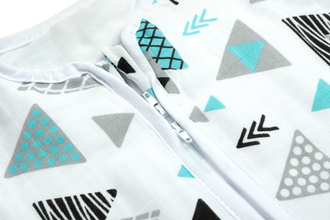 Śpiworek muślinowy TRÓJKĄTY do spania 62-80 cm r.S Sensillo