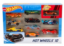 Hot Wheels Auto 7cm 10szt 1:64 54886 MATTEL