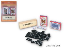 Karty do gry 2 talie domino kości Gazelo