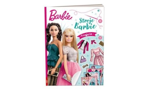 Książka BARBIE. Stroje Barbie. Przyjęcia. Naklejki w środku ROB-1104 AMEET