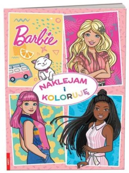 Książka Barbie. Naklejam i koloruję NAK-1103