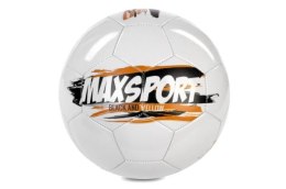 Piłka nożna max sport czarno-żółta 133442 Artyk