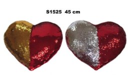 Serce cekinowe 45cm 2 kolory 155894
