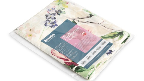 Sensillo Pościel 2-elementowa z falbanką bawełna 100x135cm, 40x60cm - Magnolia