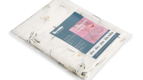 Sensillo Pościel 2-elementowa z falbanką bawełna 100x135cm, 40x60cm - Oliwka