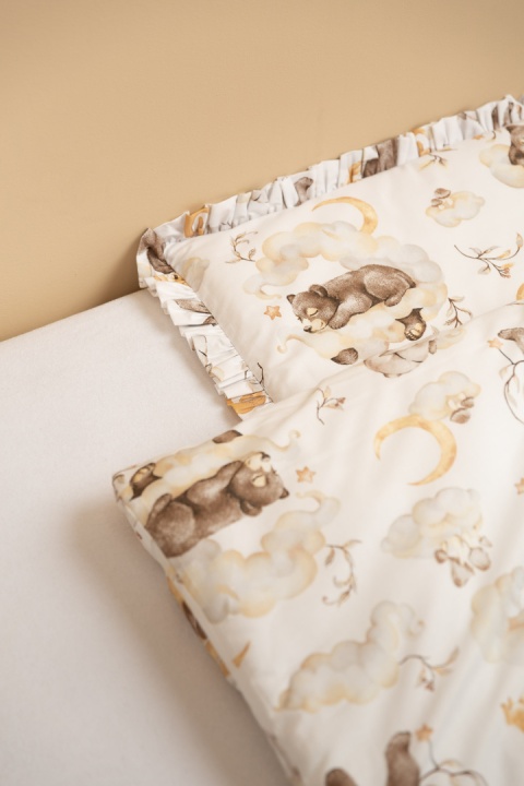 Sensillo Pościel 2-elementowa z falbanką bawełna 100x135cm, 40x60cm - Sen