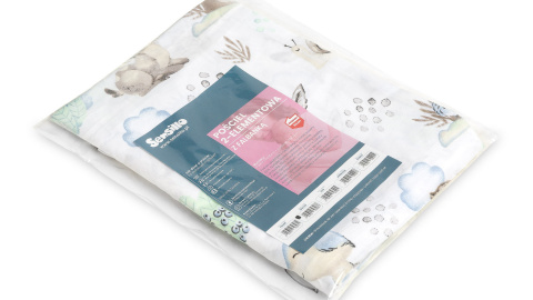 Sensillo Pościel 2-elementowa z falbanką bawełna 100x135cm, 40x60cm - Spacer