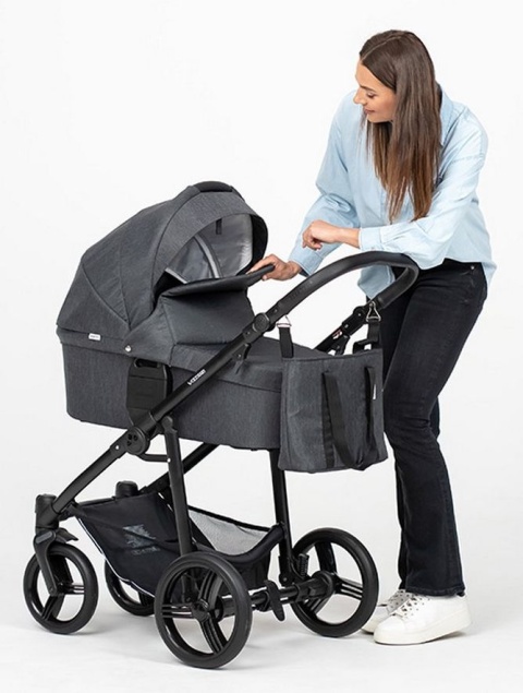 Vulcano New 2w1 Bebetto wózek wielofunkcyjny - Polski Produkt 01 czarny stelaż