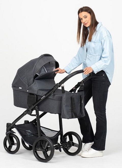 Vulcano New 2w1 Bebetto wózek wielofunkcyjny - Polski Produkt 02 grafitowy stelaż