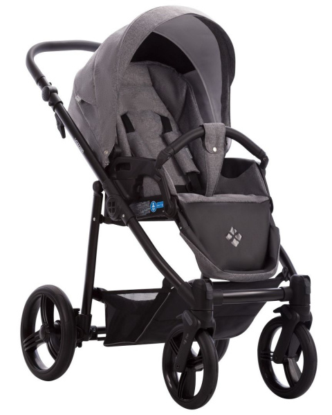 Vulcano New 2w1 Bebetto wózek wielofunkcyjny - Polski Produkt 03 czarny stelaż