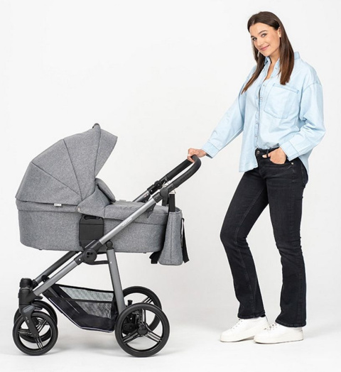 Vulcano New 2w1 Bebetto wózek wielofunkcyjny - Polski Produkt 03 czarny stelaż