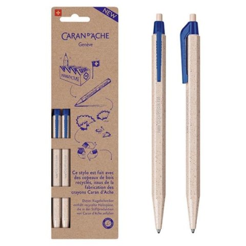 Długopis jednorazowy 825 wood chips 2szt blister / cena za blister