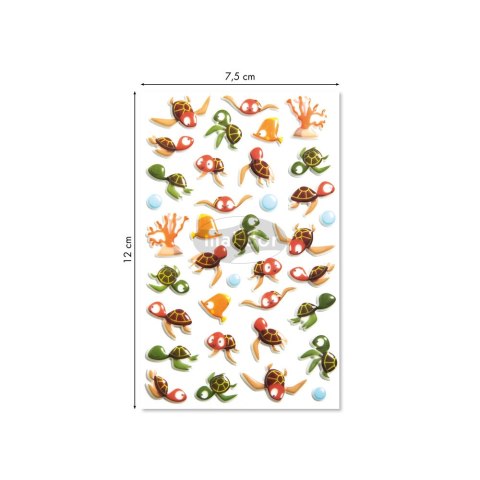 Naklejki 3D wypukłe Żółwie Morskie