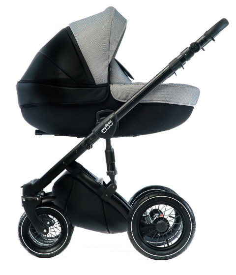 MAX 500 Jacquard 3w1 Dada Prams wózek dziecięcy z fotelikiem Kite 0-13kg Blackberry